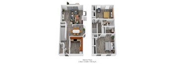 Merrick Place 2Bed 15Bath 1106 Sq ft at Merrick Place, Lexington, KY