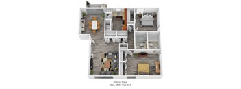 Merrick Place 2Bed 2 Bath 1120 Sq ft at Merrick Place, Lexington