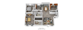 Merrick Place 3Bed 2Bath 1205 Sq ft at Merrick Place, Lexington, KY