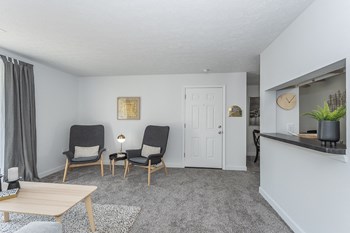 Model Living Room Model Living Room at Hilltop Apartments, Cincinnati, Ohio - Photo Gallery 2