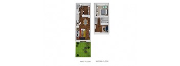 Nantucket Floor Plan at Indian Creek Apartments, Cincinnati, 45236