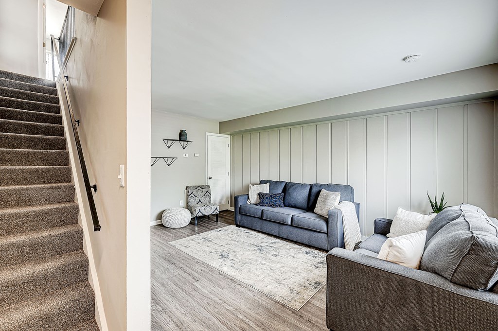 Modern Living Room at The Parkton, Cincinnati, 45231