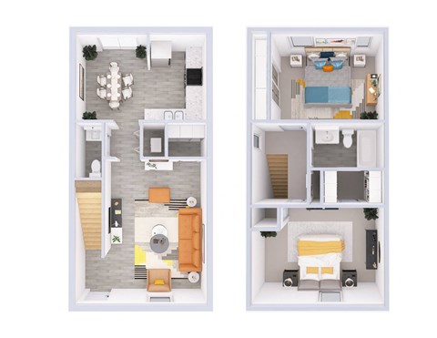 Parkton Floor Plan at The Parkton, Cincinnati, 45231