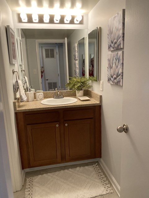 Basin with cupboard at Merrick Place, Kentucky