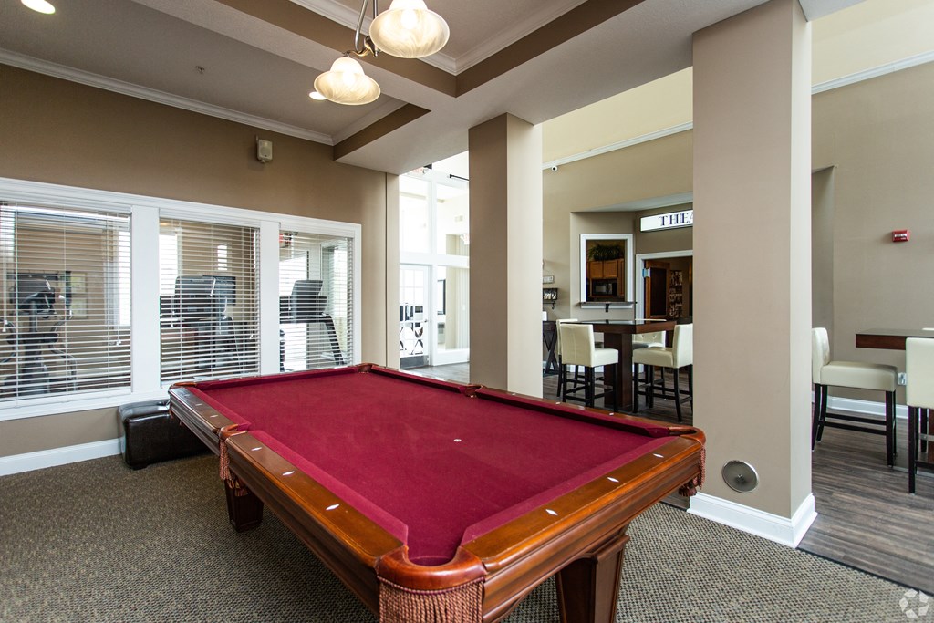 Billiards Table at Prescott Place, Columbus, Ohio