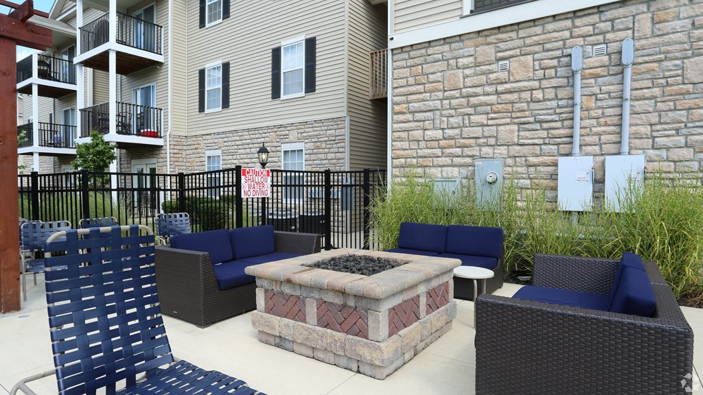 Outdoor Firepit Patio at Prescott Place, Columbus, 43235