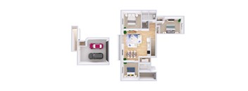 3 BED 2 BATH at River View at Bexley Apartments, River View at Bexley
