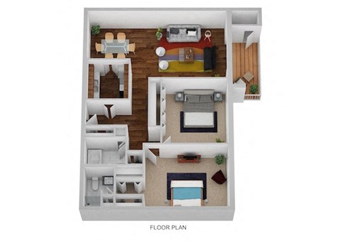 Randolph Floor Plan at Indian Creek Apartments, Cincinnati