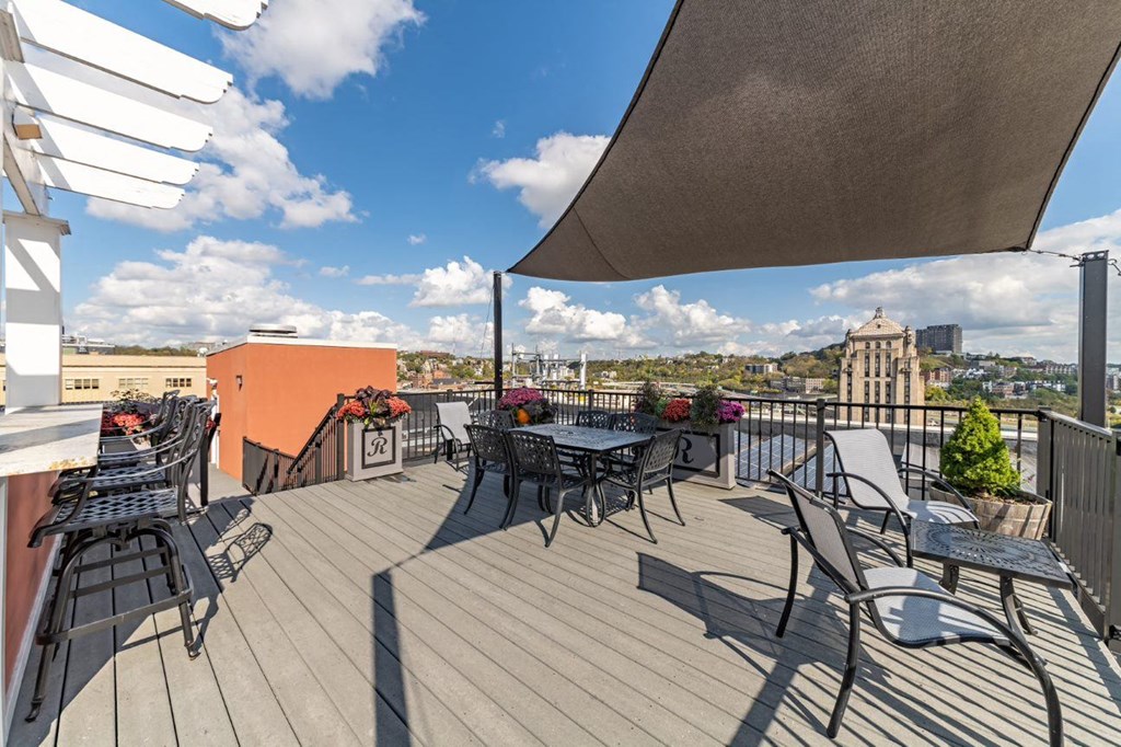 Rooftop Deck with Multi-Seating Groups at Renaissance at the Power Building, Cincinnati, 45202