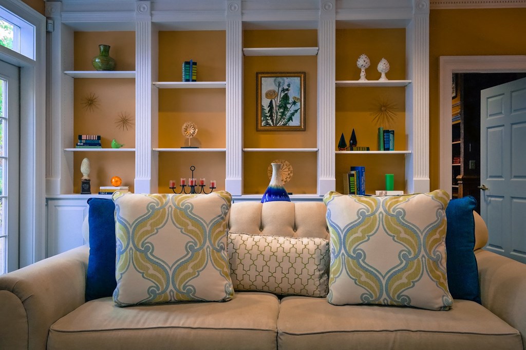 Sofa and background at Bishops Gate, Ohio