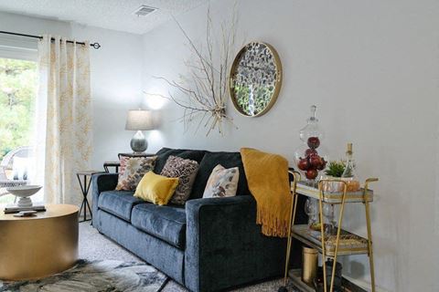 Living Room Sofa at Tall Timber Apartments, Cincinnati, 45241