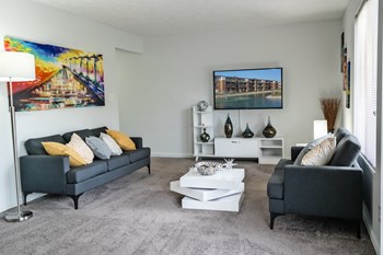 Television In Living Room at Lawrence Landing, Indiana, 46226