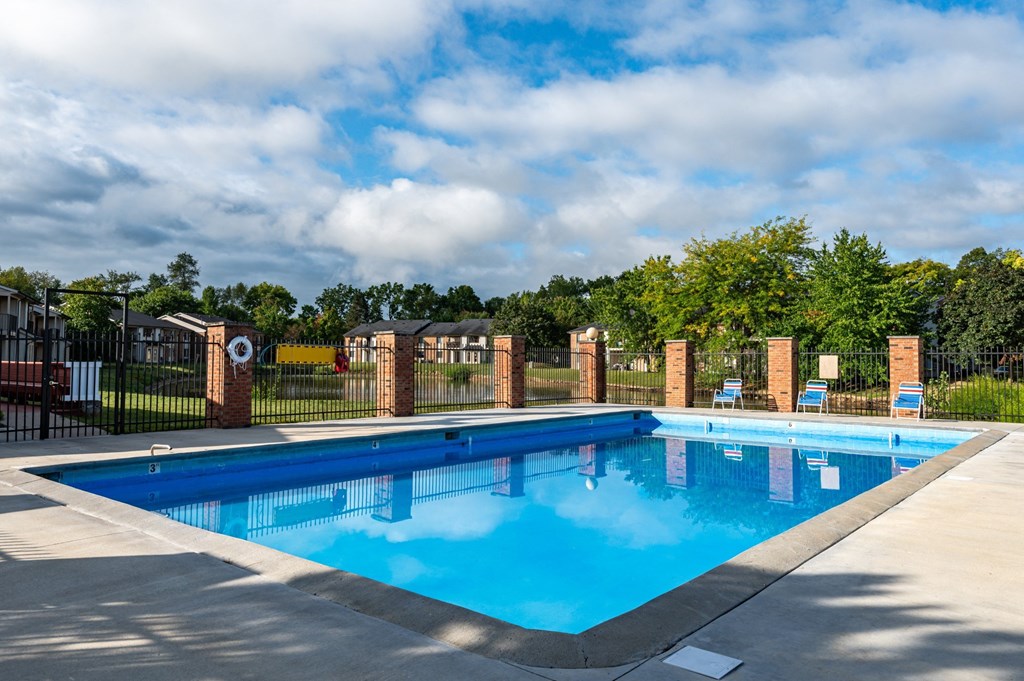 the swimming pool at our apartments