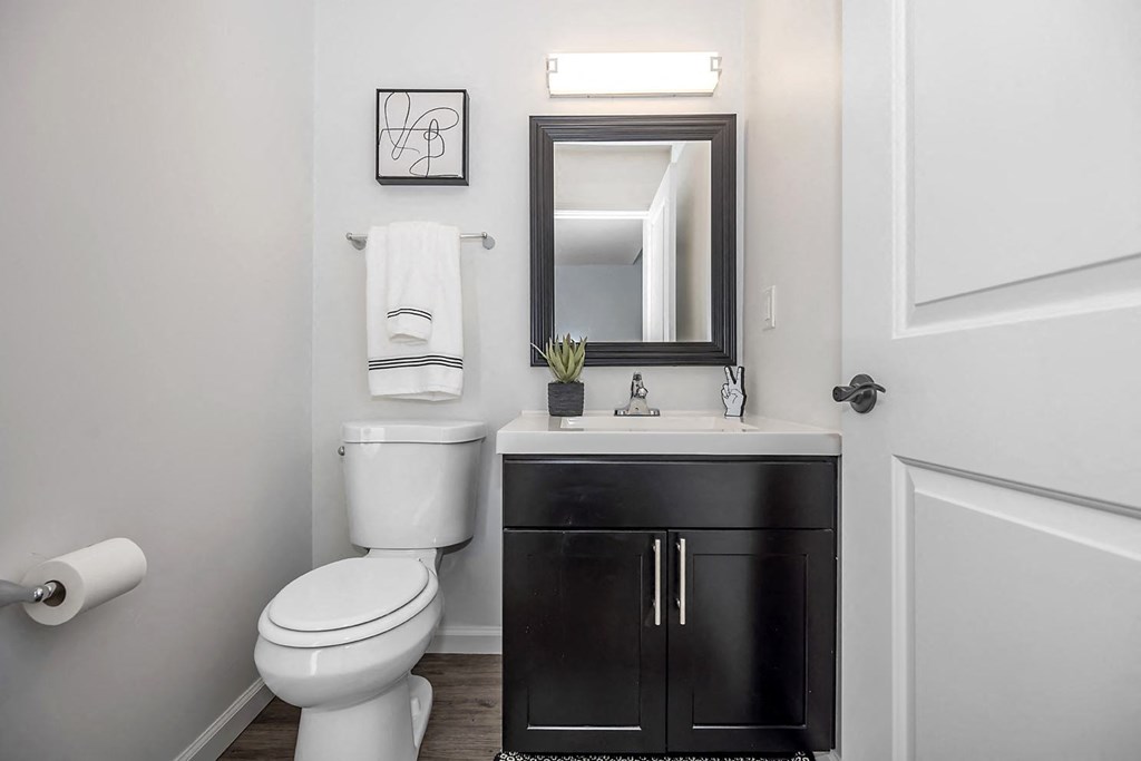 Bathroom interior at SoDel, Kettering, Ohio
