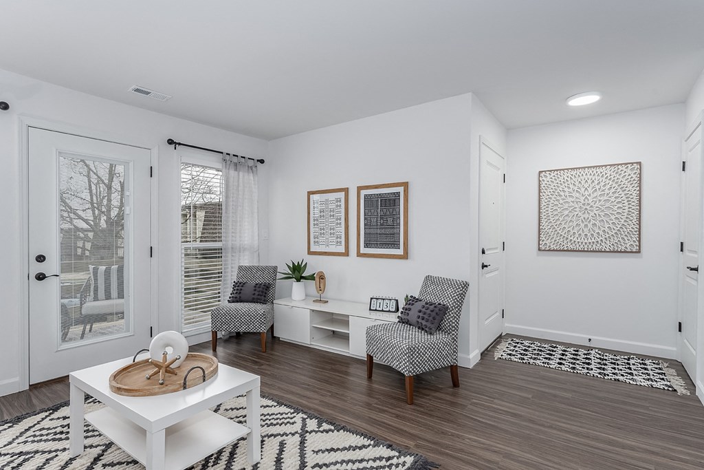 Living room sitting area at SoDel, Kettering