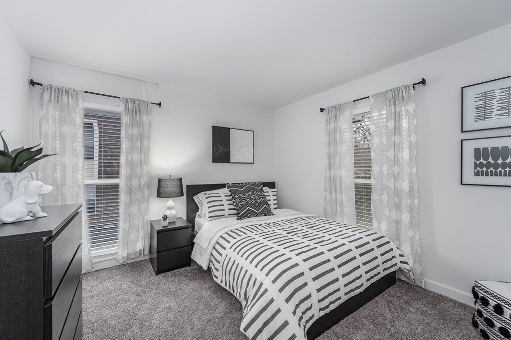 Cozy bed at SoDel, Kettering, Ohio