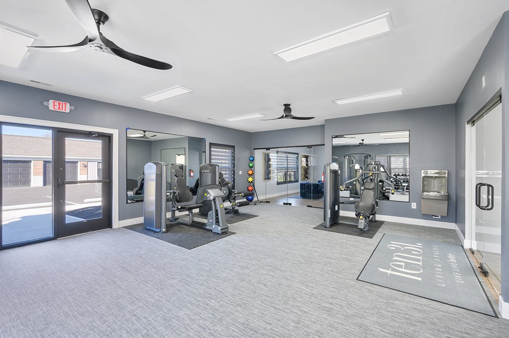 our state of the art gym is equipped with cardio machines and weights