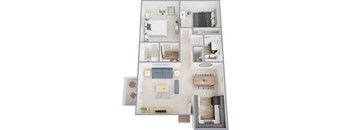 The Ares Floor Plan at The Apex, Cincinnati, 45239