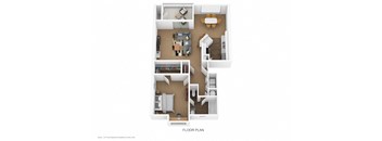 1 bed 1 bath floor plan B  at Wrights Point, Ft Wright, KY, 41011