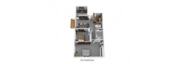 The Chesapeake Floor Plan at Timber Glen Apartments, Ohio, 45103