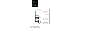 a floor plan of the nest