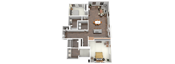 The Stites Floor Plan at Four23/Hoge, Cincinnati