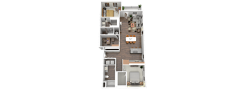 The Norwell Floor Plan at Four23/Hoge, Ohio, 45226