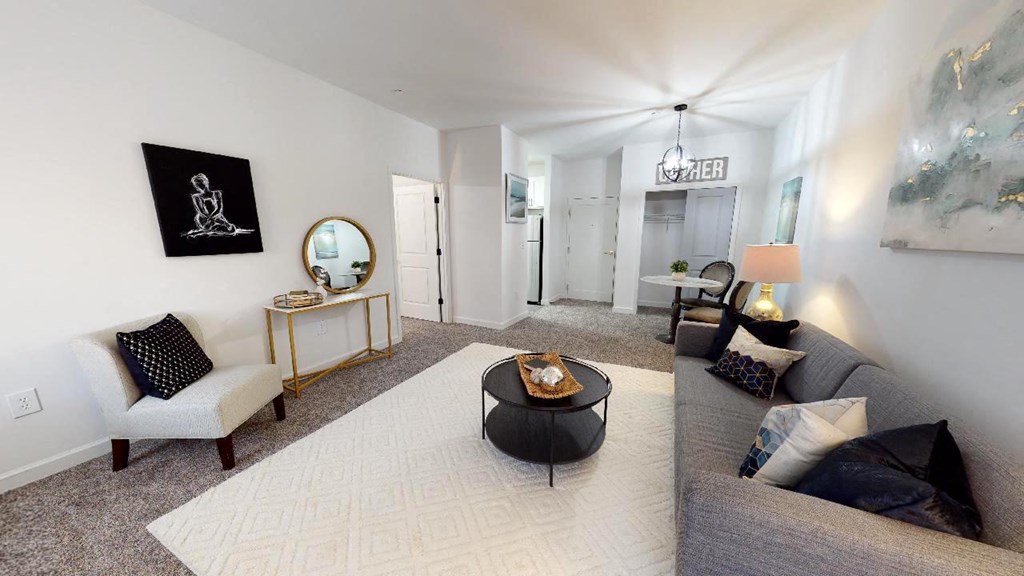 Living Room Interior at The Valley, Cincinnati, OH, 45242