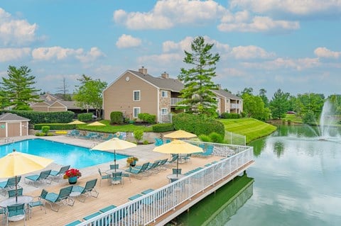 take a dip in the swimming pool at villas at houston levee west apartments in