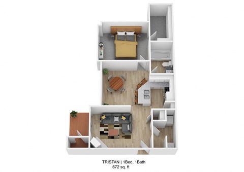 Tristan Floor Plan at Regency Place, Raleigh, North Carolina