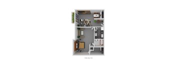 The Suite Floor Plan at The Valley:, Cincinnati, 45242