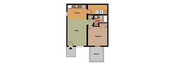 the schematic diagram of a floor plan of a house