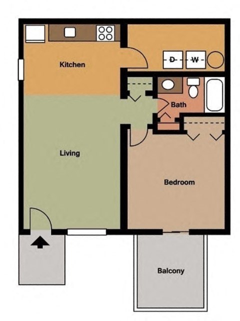 the schematic diagram of a floor plan of a house