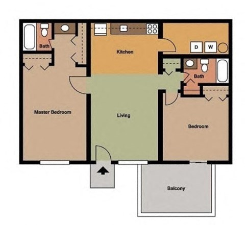 the blueprint of a floor plan of a house