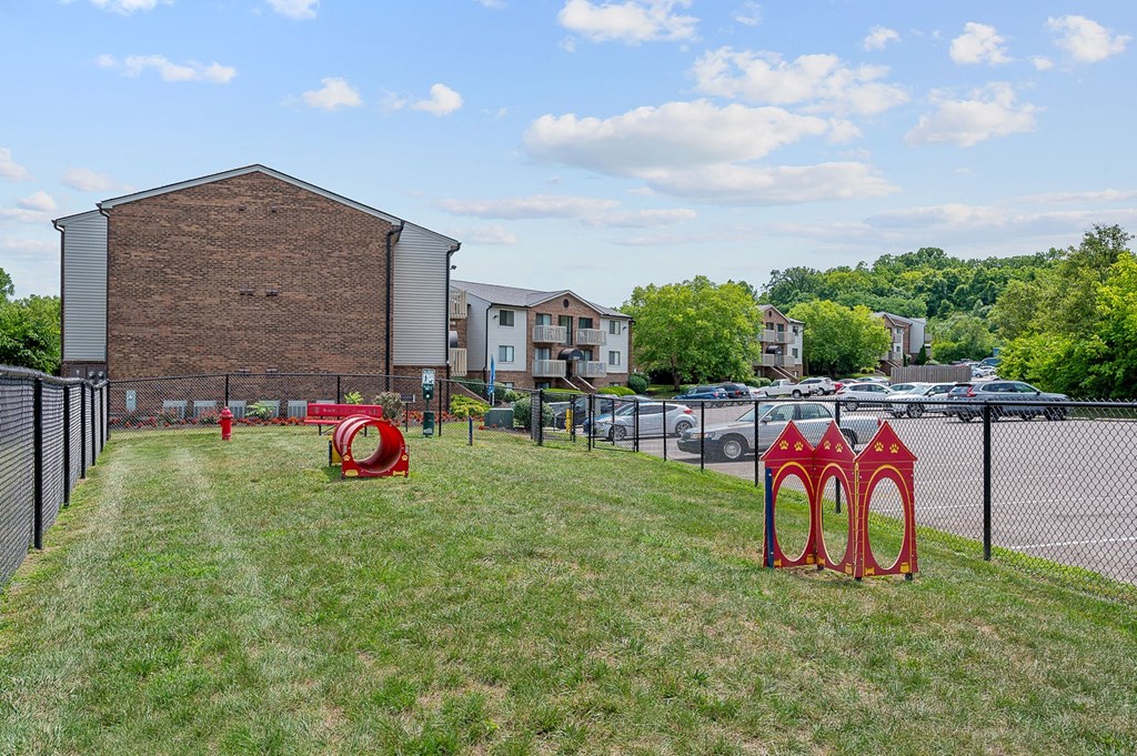 our apartments offer a dog park with a playground at The Woodridge Collection, Ohio