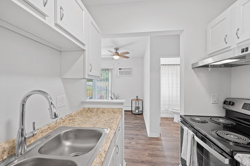 the kitchen is clean and ready for us to use