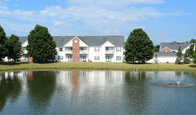 Lake With Fountain at The Cove, Columbus Ohio