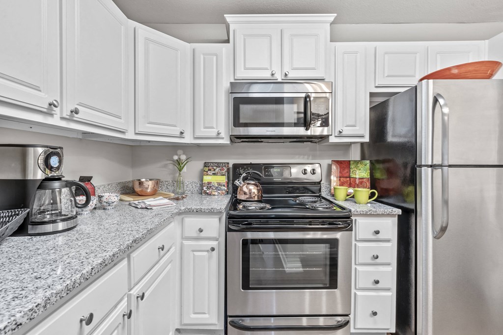 Fully Furnished Kitchen With Stainless Steel Appliances at Regency Place, North Carolina