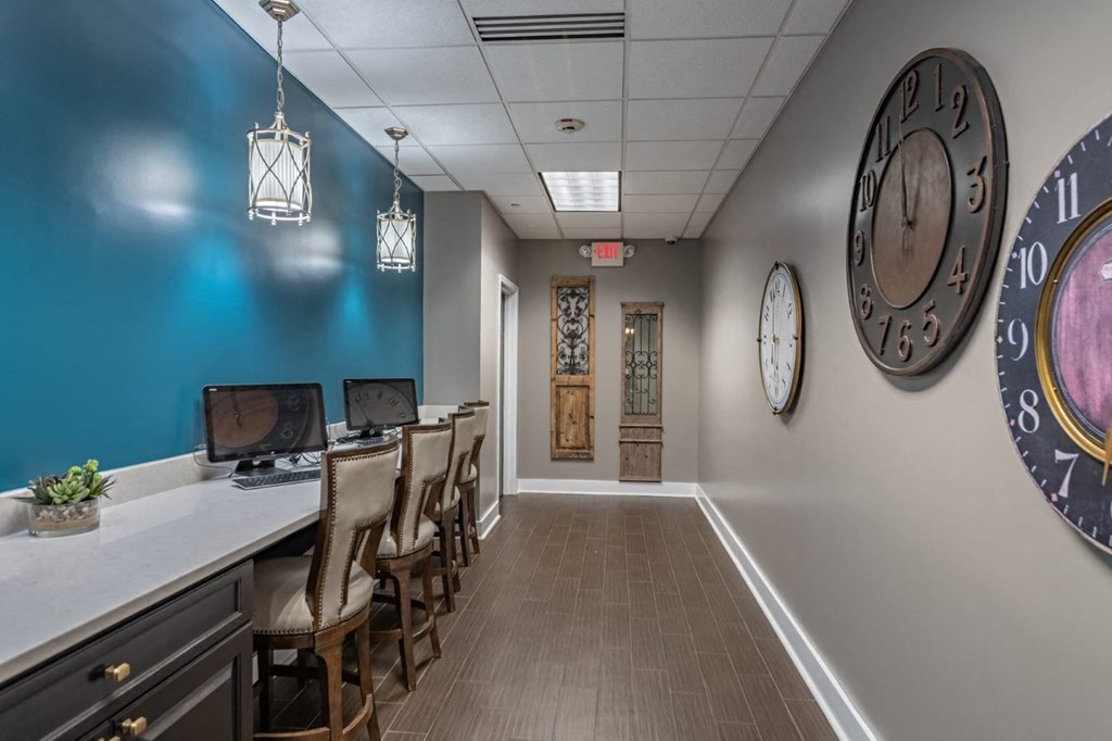 Business Center With Computers at Renaissance at the Power Building, Ohio