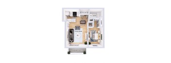 1 bed 1 bath at Crystal Glen Apartments, Findlay, 45840