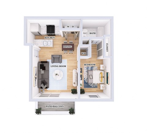 1 bed 1 bath at Crystal Glen Apartments, Findlay, 45840