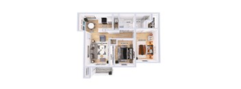 2 bed 2 bath at Crystal Glen Apartments, Ohio, 45840