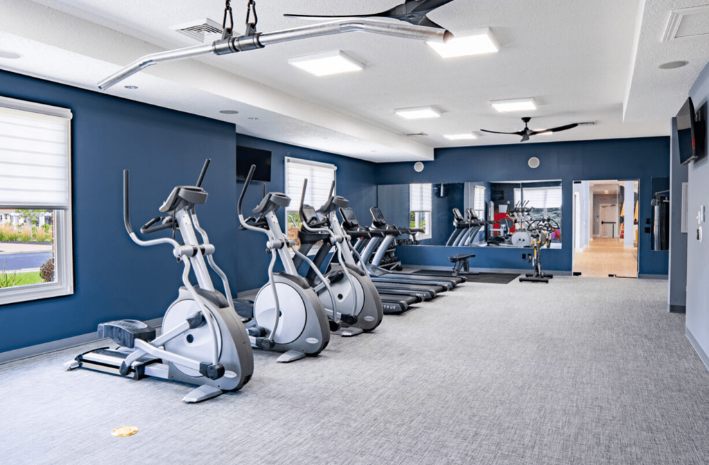 Gym at the village apartments