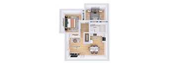 2 Bedroom Floor Plan at Crossings of Kenton, Erlanger, Kentucky