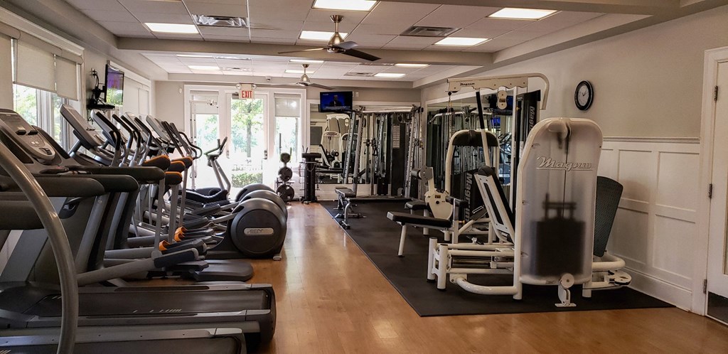 Fitness center area at Four Bridges, Liberty Township, OH