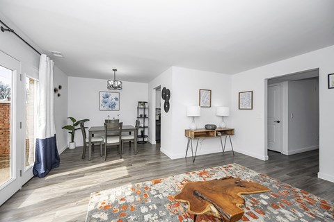 Living Room With Dining Area at Galbraith Pointe Apartments and Townhomes*, Cincinnati, Ohio
