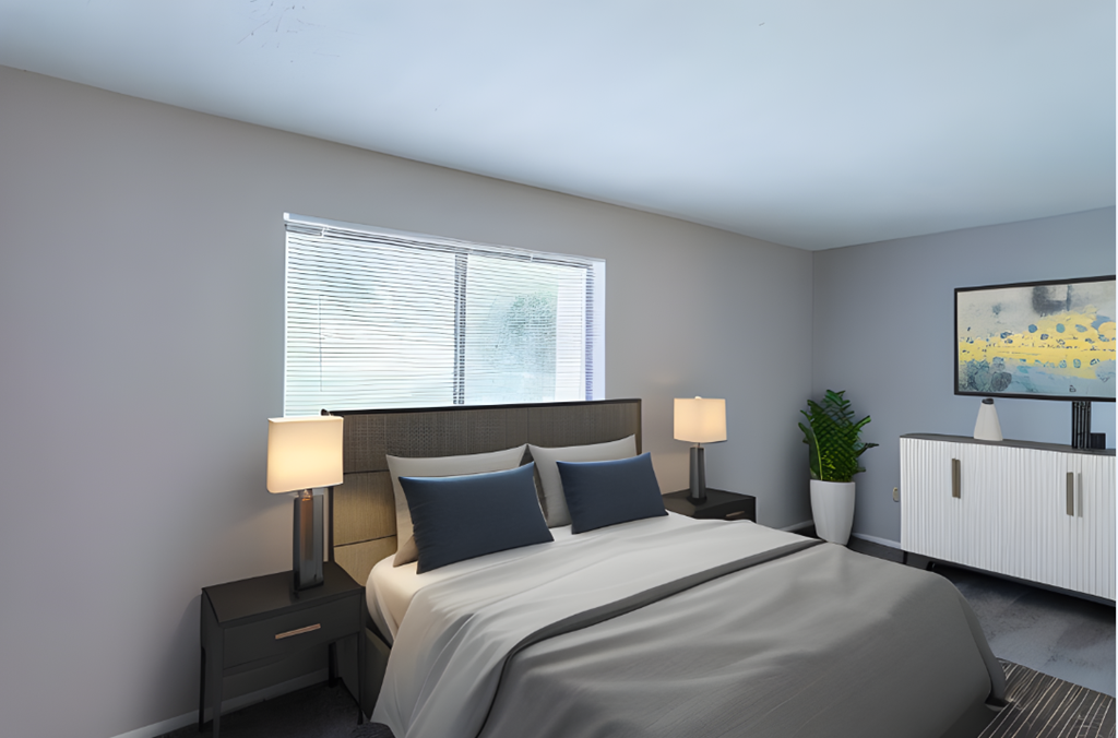 Bedroom with a bed and a window at Crossings of Kenton, Kentucky