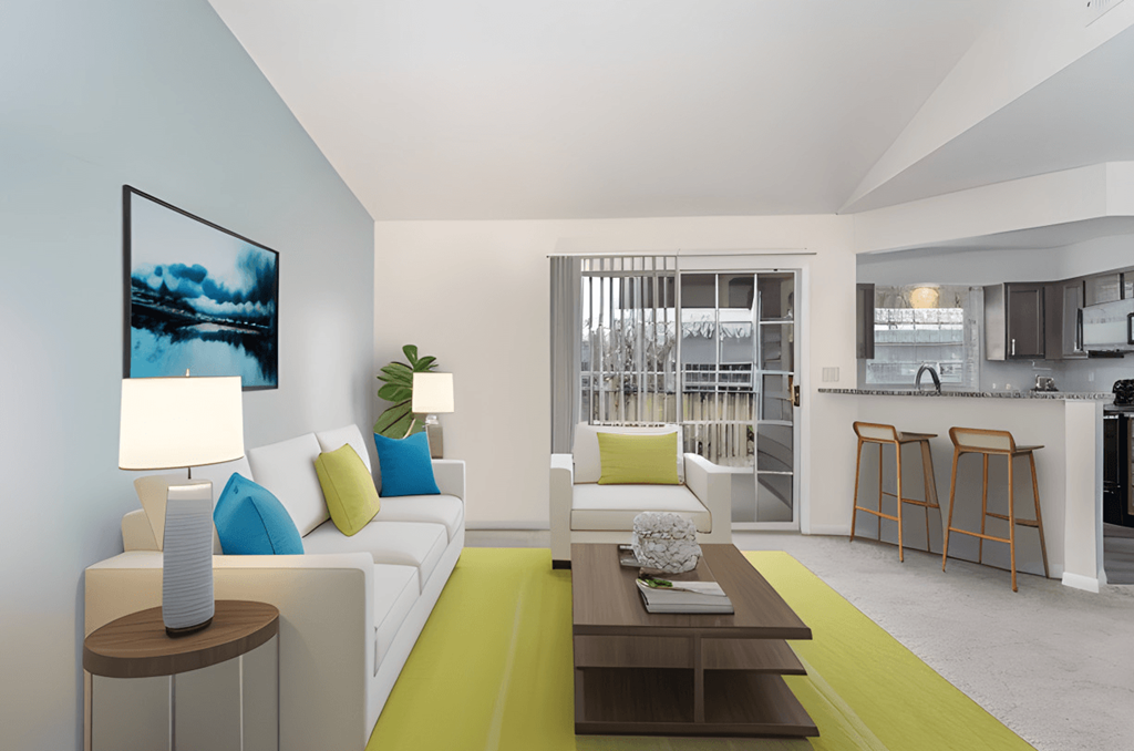 Model Living Room at Normandy Club, Centerville, OH