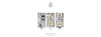 A floor plan of a 1506 square feet property named The Kenton.