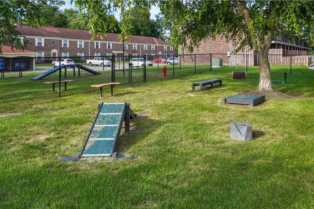 A playground at Meridian Court South, Indianapolis, 46217